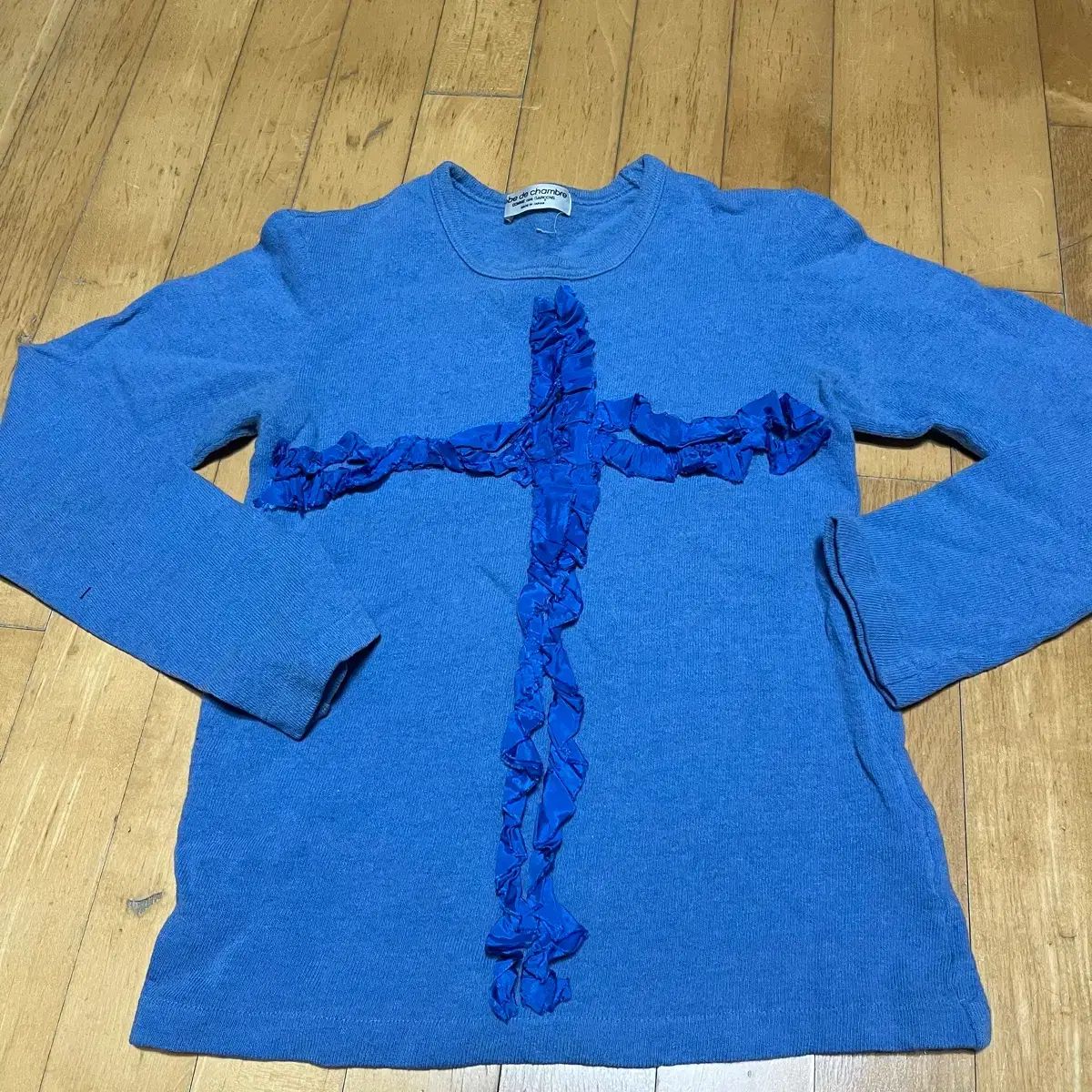 ヴィンテージ 꼼데가르송 ブルー ニット