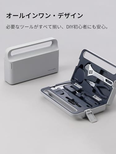 HOTO ハンドツールセット 工具セット ホームツールセット 多機能ドライバー 10本 S 2合金鋼 精密ビット 磁気ビットホルダー ゴムハンマー ヘッド付き ネイルハンマー ラジオペンチ モンキーレンチ 3 M オートロックメジャー 耐 c 7 b 96370