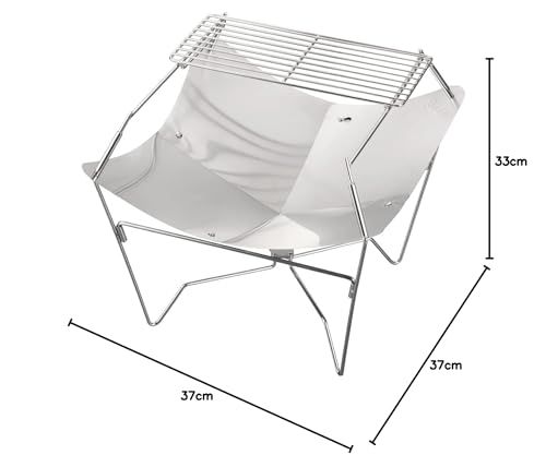  BUNDOK バンドック 焚火台 Lotus ロータスプラス BD-467 網付き ステンレス 収納ケース付 コンパクト シルバー ac 29 cb 99 その他 キッチン 食器