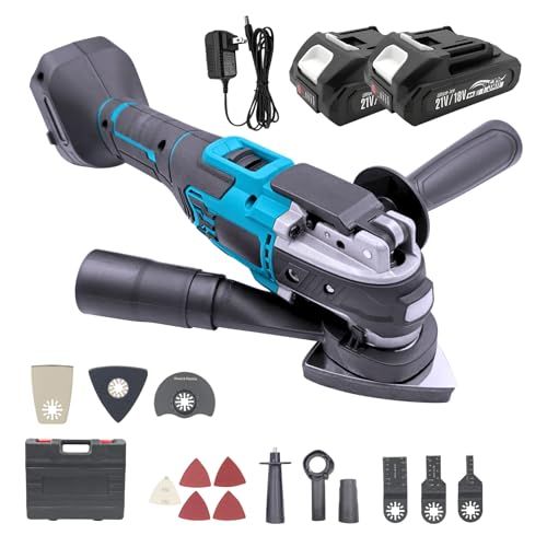 マキタ 互換 マルチツール 充電式 18 V バッテリー 充電器 セット スターロック OIS 対応 ブラシレスモーター 振動数調整 集塵機能付き 電動工具 LED 作業ライト DIY Longsafe MUL 02 BL バッ c 8 aa 57 b 4