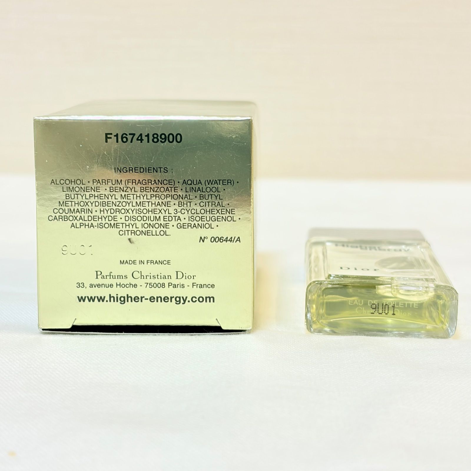 新品未使用 Christian Dior Higher Energy eau de toilette ディオール