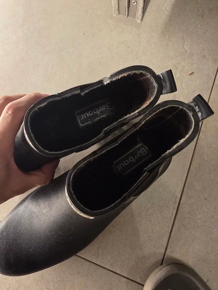 バブアー ウェリントン ショート レインブーツ ブラック UK 8 270 280