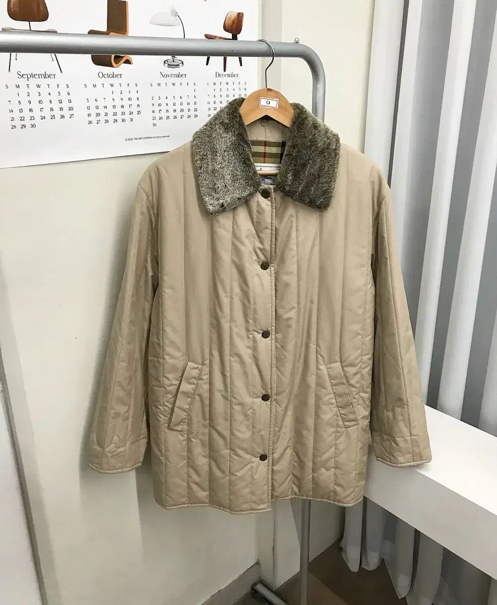 バーバリー ファー キルティング ダウン ジャケット