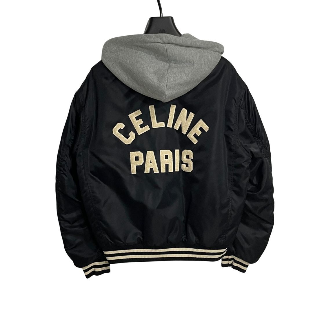 CELINE セリーヌ ナイロン テディ ジャケット ブルゾン 国内正規品 48 CELINE/M (48) /ブラック /ブルゾンテディジャケット - メルカリ