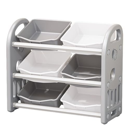 LINXAS 収納 ラック おもちゃ おもちゃ箱 棚 子ども キッズ 3段 子供部屋 トイハウスラック 収納棚 収納ケース おもちゃ収納 おもちゃボックス 大容量 m