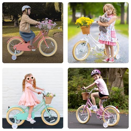 Glerc】Little Molly 14 16 18インチ女の子子供用自転車 可愛いレトロ