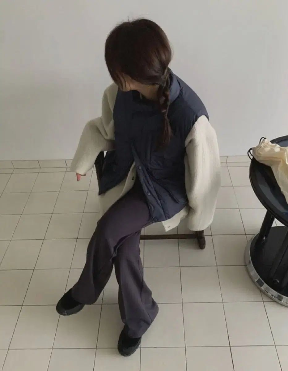 マレ mare 25 fw 起毛バンディング ブーツカット ブラック スモール