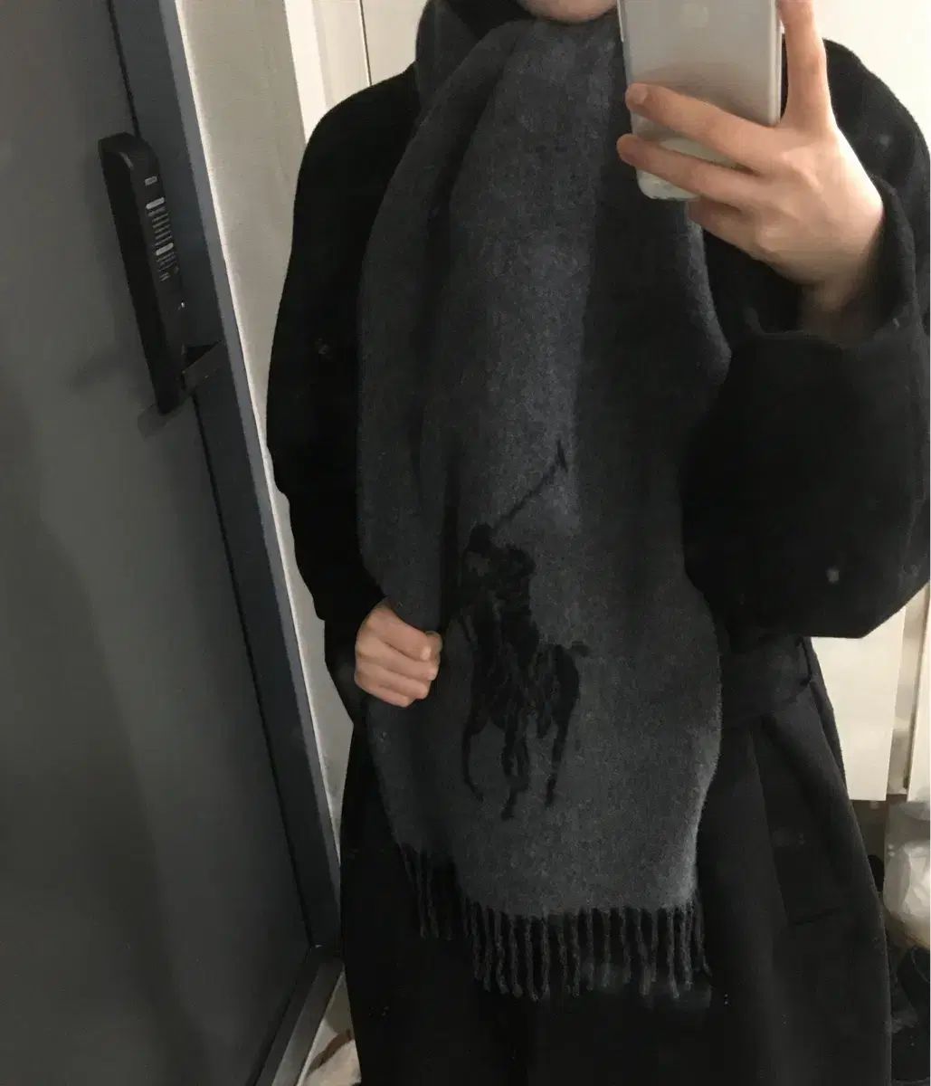 ポロ ラルフローレン ビックポニー ウール マフラー