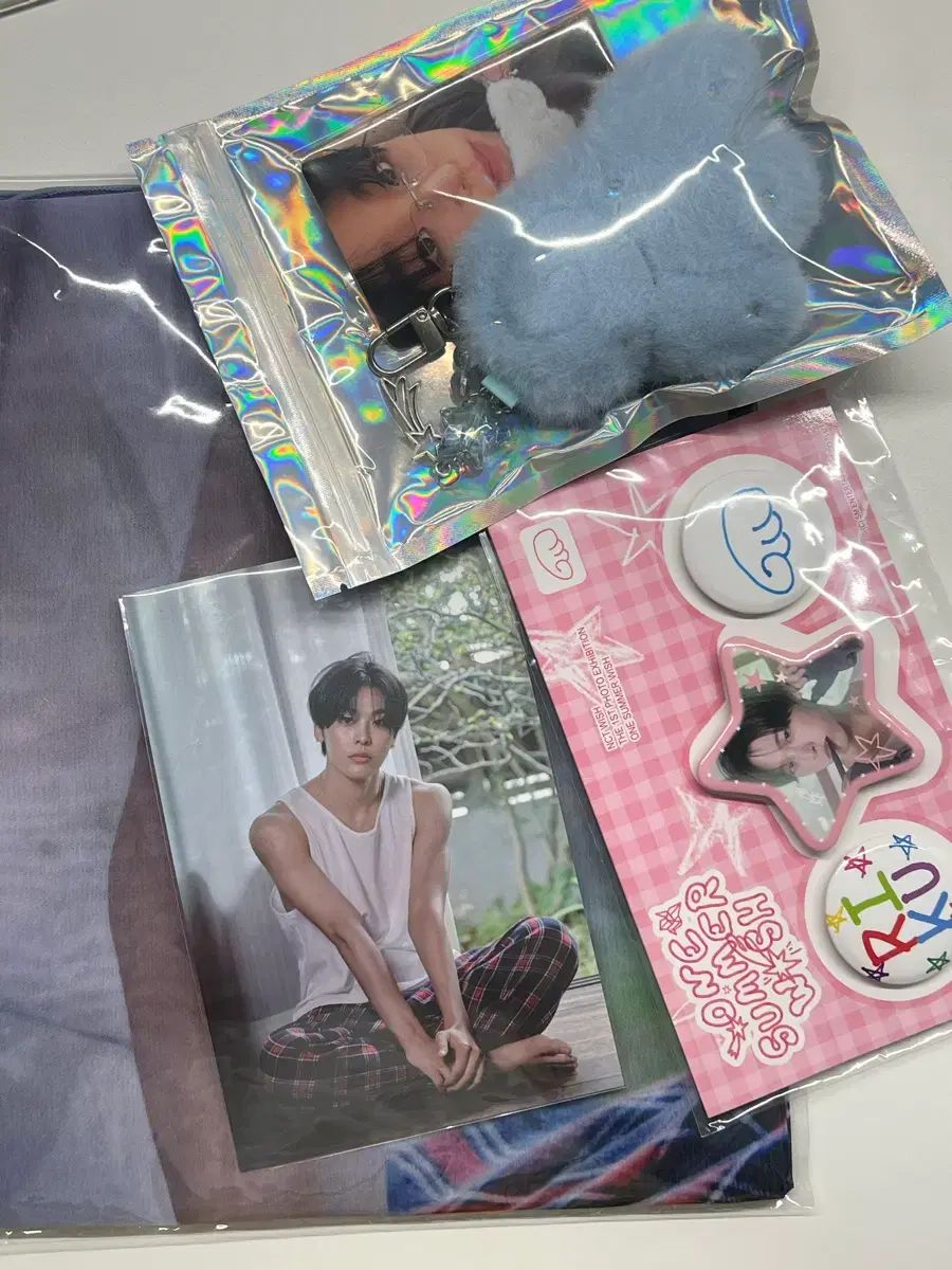 NCT WISH リク ファブリック ポスター フリル キーホルダー ピンバッジ