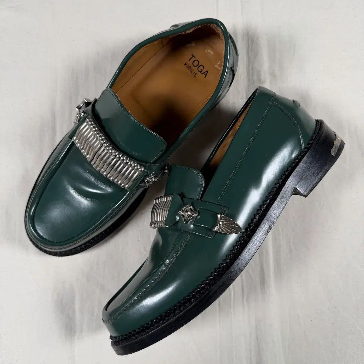 トーガ グリーン ローファー 42 サイズ