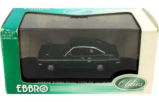 中古】ミニカー 1/43 NISSAN SUNNY COUPE 1200GX (グリーン) 「Oldies