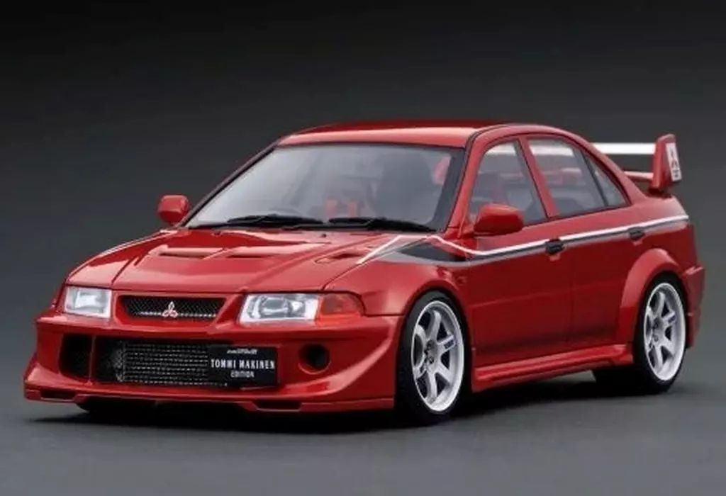 ミニカー 1|18 Mitsubishi Lancer Evolution VI GSR T.M.E CP 9 A レッド IG 3664
