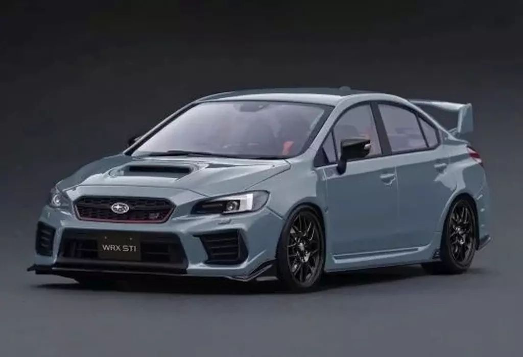 ミニカー 1|18 SUBARU WRX CBA-VAB STI グレーカーキ IG 3612