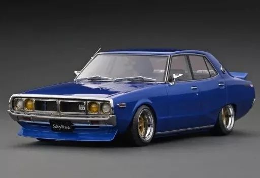 ミニカー 1|18 Nissan Skyline 2000 GT-X GC 110 ブルーメタリック IG 3272