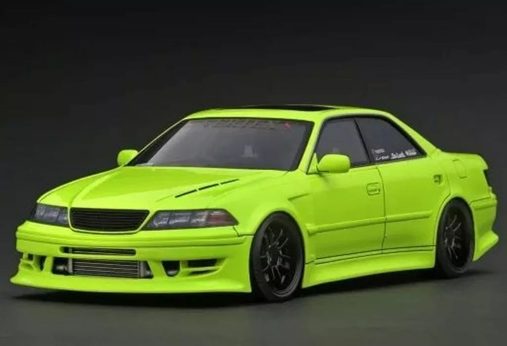 ミニカー 1 18 VERTEX JZX 100 MARK II イエロー IG 3583