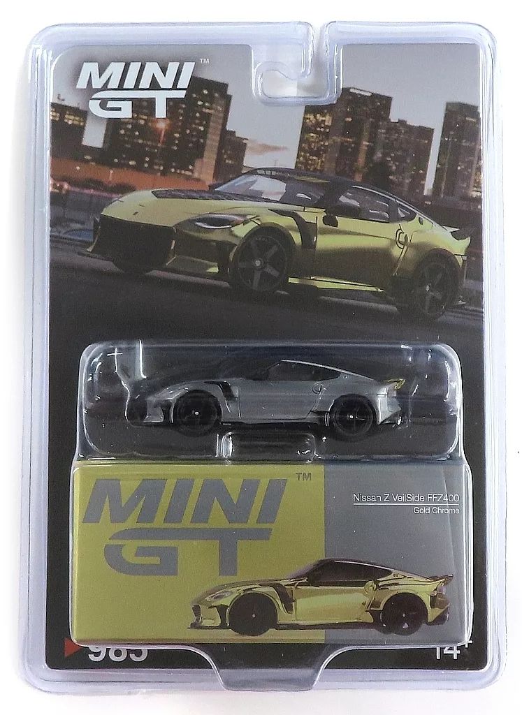 中古】ミニカー 1/64 Nissan Z Veilside FFZ400 左ハンドル(ゴールド