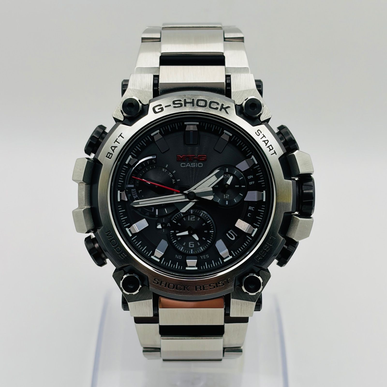 T 763 保証付き 正常稼動 CASIO カシオ 電波ソーラー Bluetooth G SHOCK MTG Series B 3000 D 1 AJF 時計 メンズ ユニセックス
