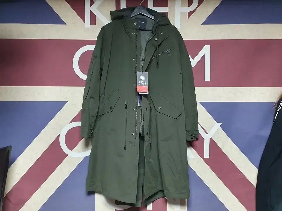 buckaroo グース ダウン ライナー デタッチャブル マウンテンパーカー アウター ジャケット M 95 カーキ