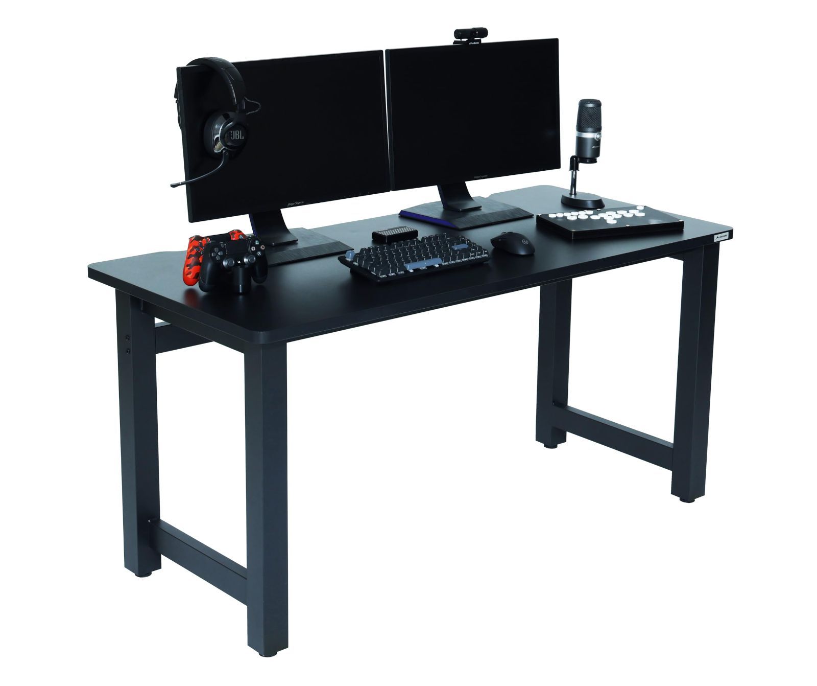 メラミン天板 ブラック ウルル 幅140 奥行65 高さ70 cm FPSプレイヤー監修モデル 380177 ゲーミングデスク Contieaks コンティークス