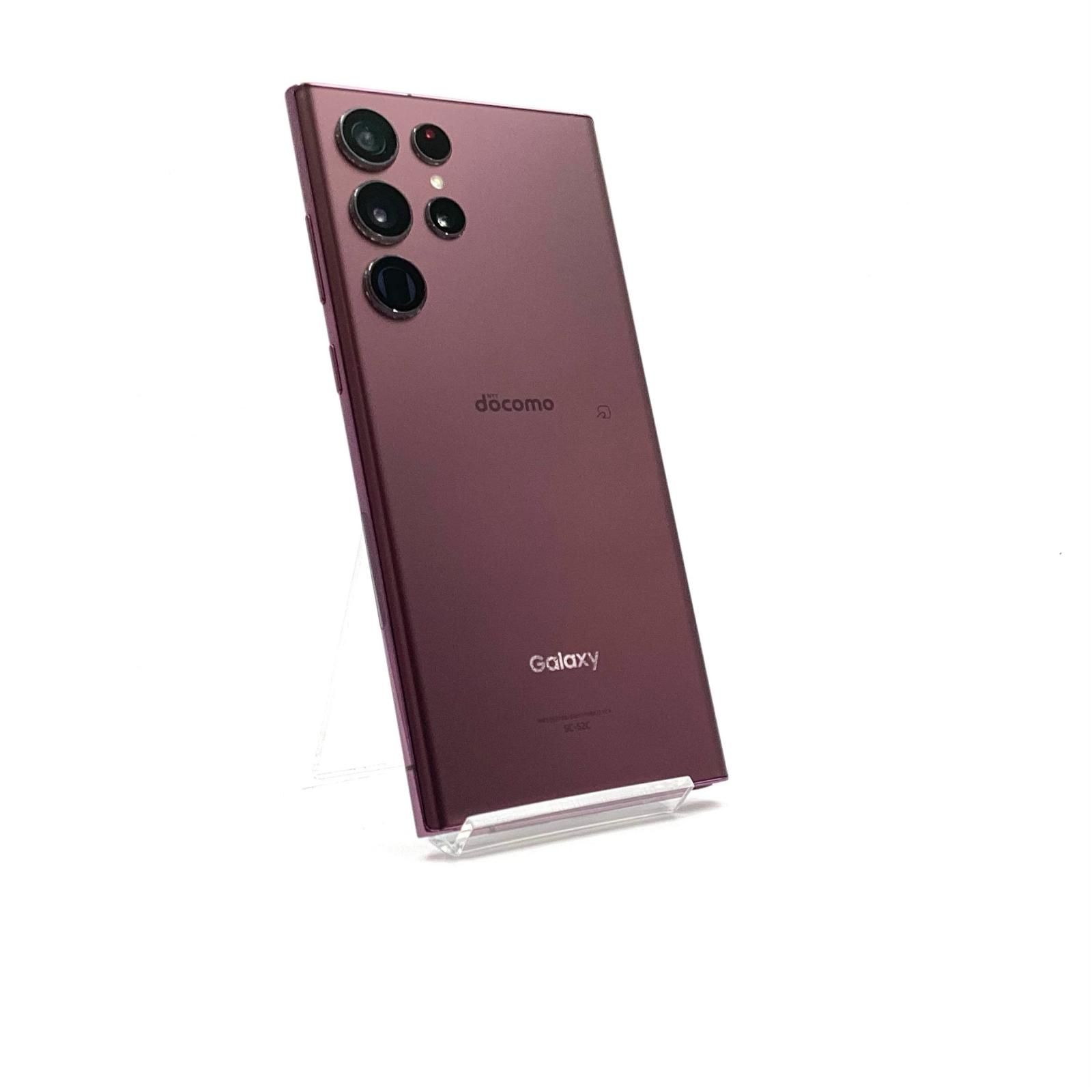 SC-52C Galaxy S22 Ultra バーガンディ　256GB Samsung Galaxy S22 Ultra 5G, 256GB Burgundy - Unlocked Android