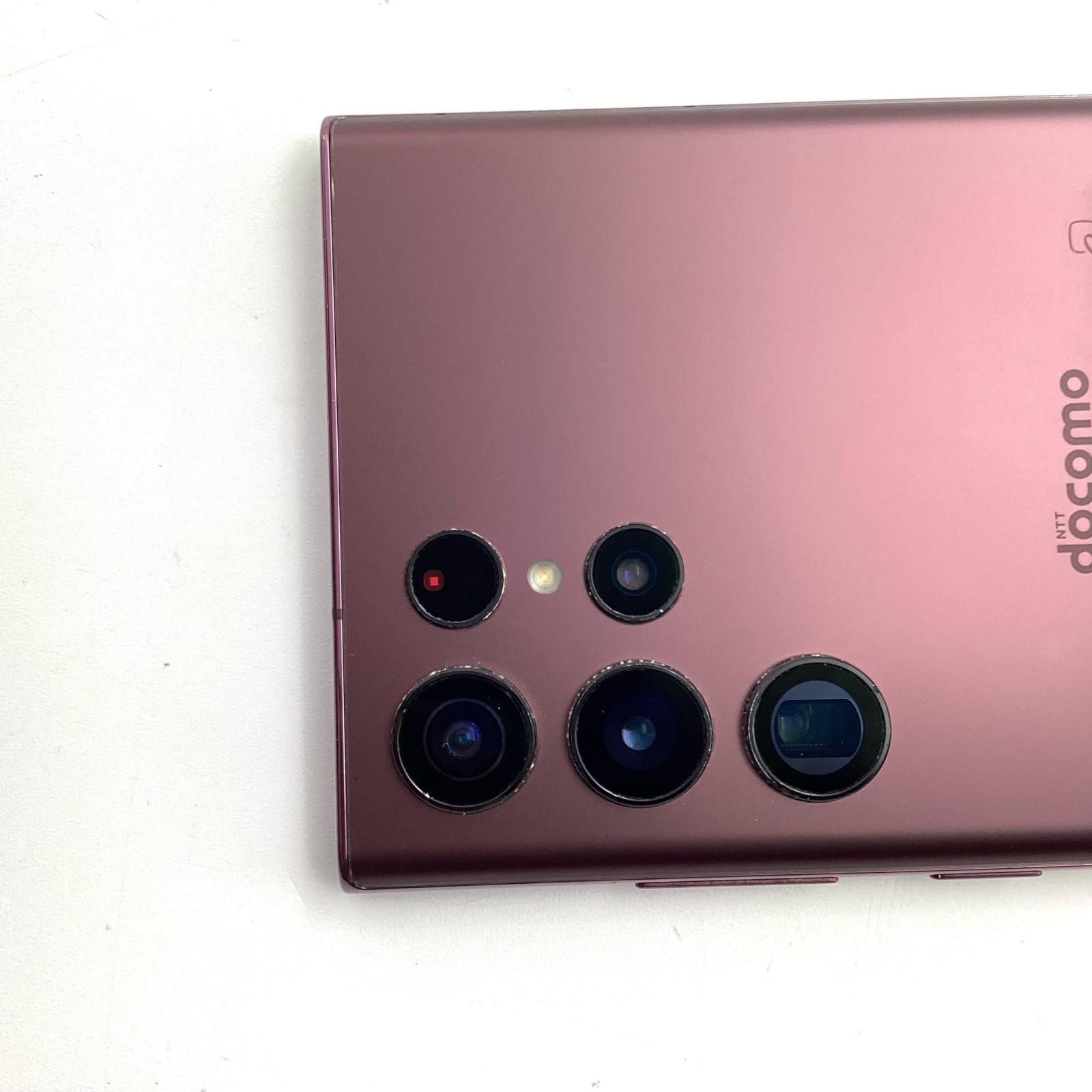 SAMSUNG Galaxy S22 Ultra 256GB バーガンディ docomo SC-52C 動作確認