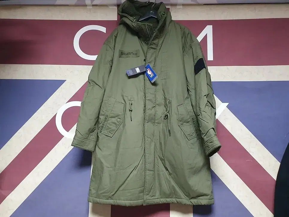 NBA エンヴィー 양털フリース リバーシブル 양면 マウンテンパーカー ジャケット L 100 カーキ