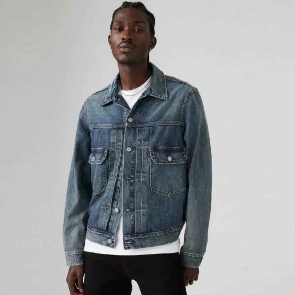 リーバイス 2 nd セルビッジ トラッカー インディゴ ジャケット タイプ2