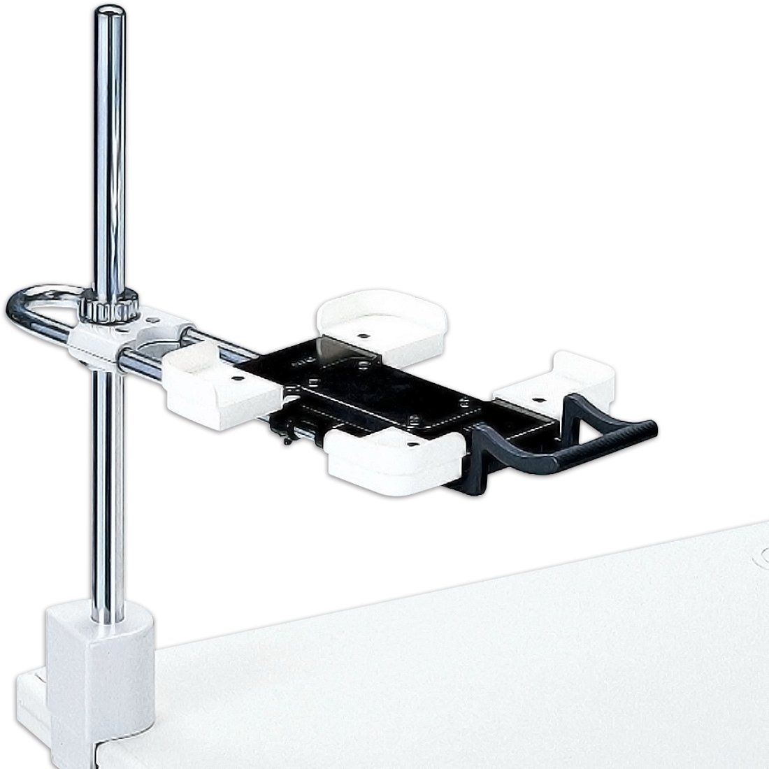 在庫 電話機台 プラス 新型クランプタイプ 皿面高さ 110 400 mm 13 023 TE 232 JL
