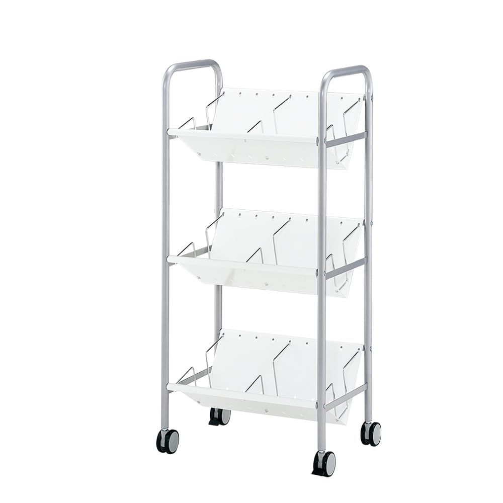 ファイルワゴン 3段 ホワイト 林 10 004 MH