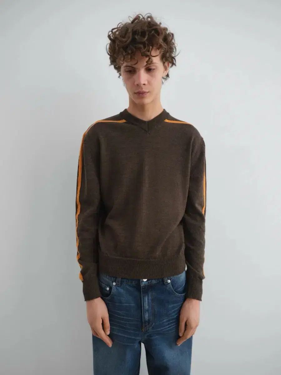 麻スポーツブラ スポーツジャンパー ブラウン M