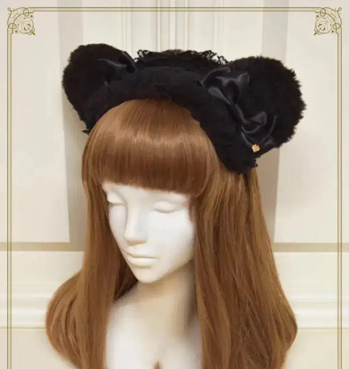 ベイビーくまちゃんのふわふわくまみみカチューシャヘッドドレス ロリータ