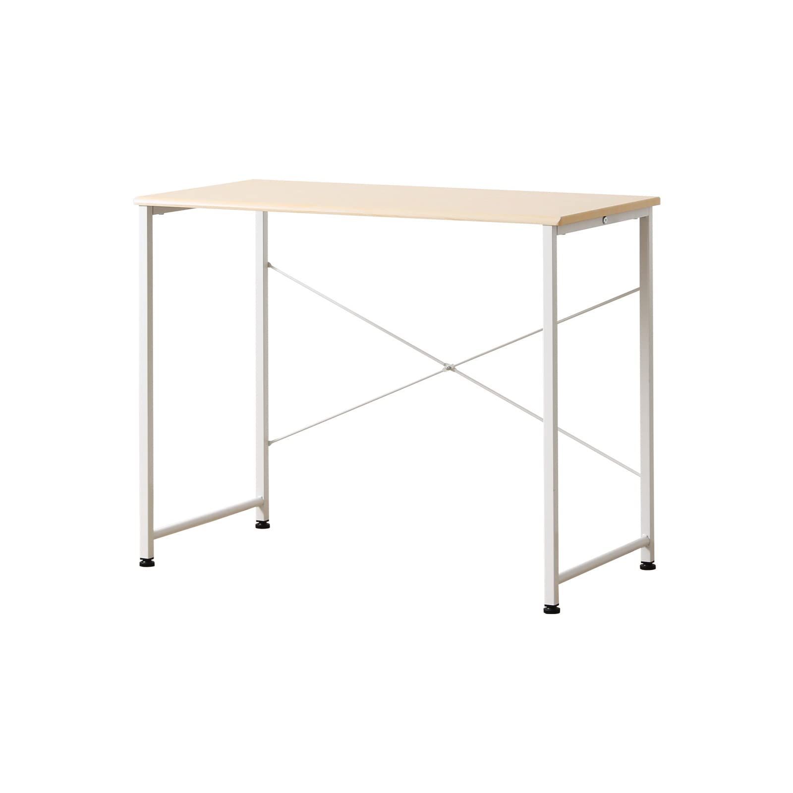 数量 デスク 在宅 シンプル テレワーク 木製 組立簡単 幅90 奥行45 高さ72 cm ナチュラル パソコンデスク IW 17 NA 岩附