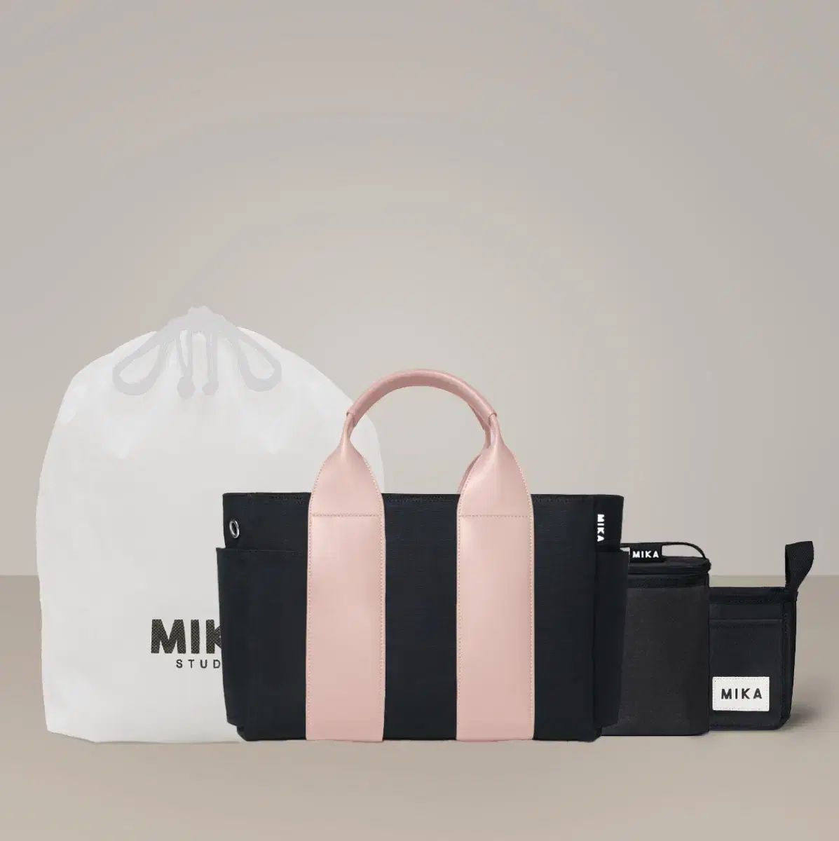 ミカバッグおむつバッグ L ピンク