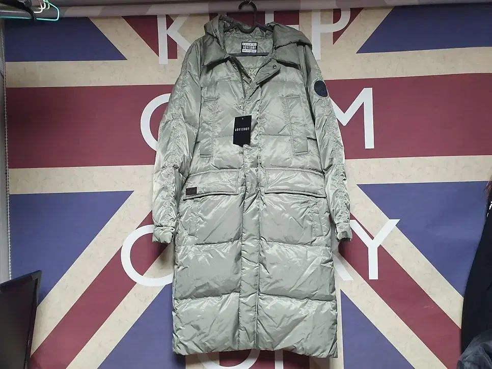 ダウンジャケット ロング丈 アドバイザリー グース ダウン アウター M 95 L 100