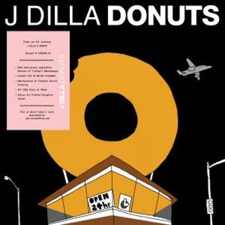 J DILLA aka JAY DEE DONUTS EDITION BLACK VINYL 2 LP