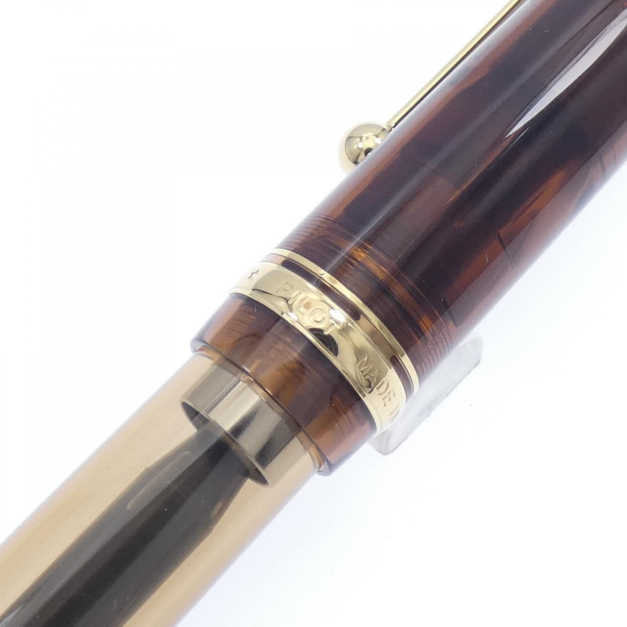 カスタム74クリアブラウン 万年筆