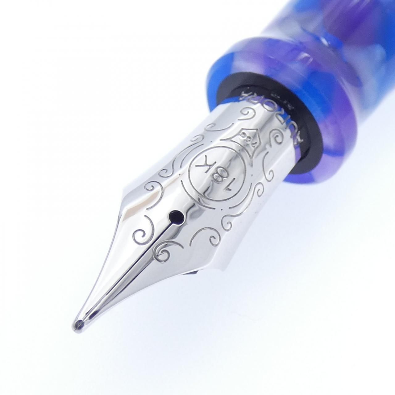 カレイドスコーピオルーチェブルー 万年筆