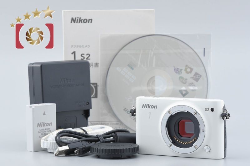 Nikon ニコン 【中古】Nikon ニコン 1 S2 ホワイト ミラーレス一眼