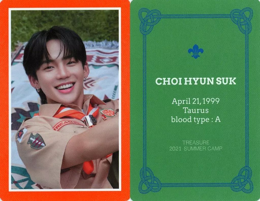 中古】コレクションカード(男性) TREASURE/チェ・ヒョンソク/枠