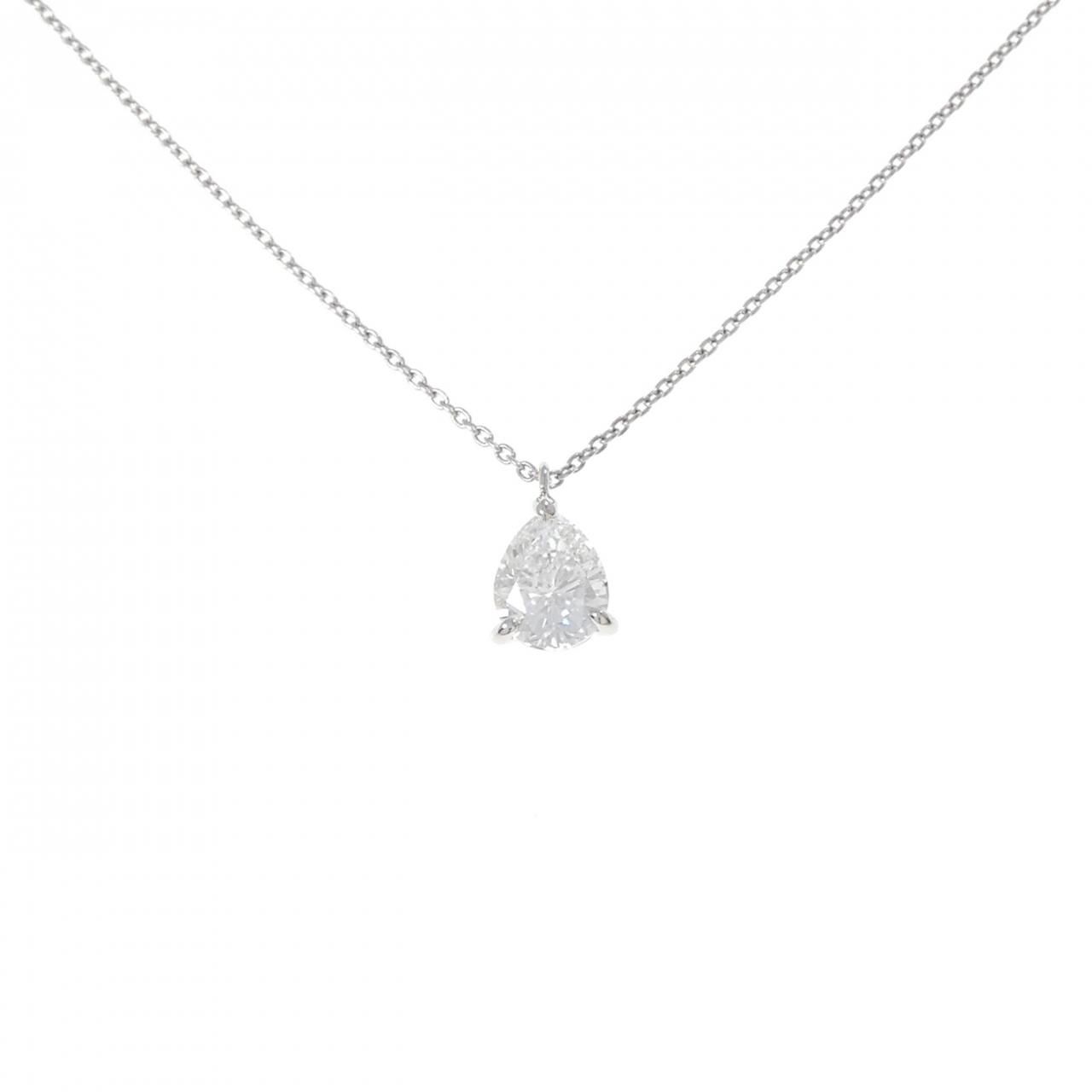 リメイク PT 900 850 ダイヤモンド ネックレス 1 011 CT F SI ペアシェイプ