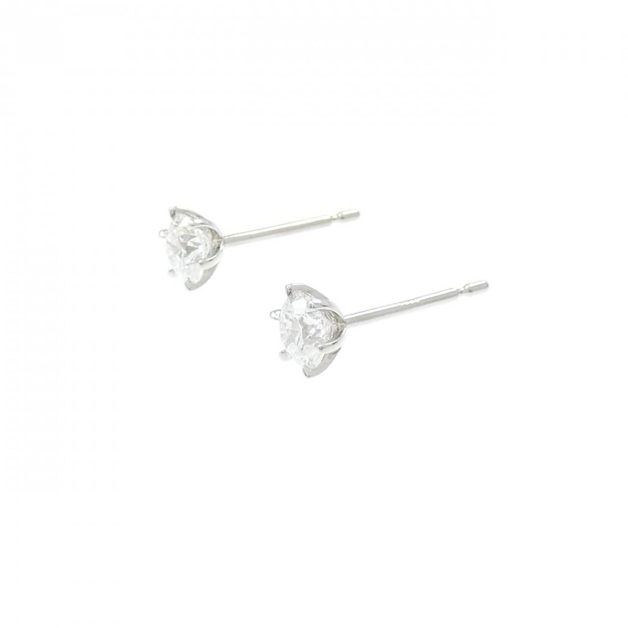 リメイク】PT900/ST ダイヤモンド ピアス 0.304CT 0.307CT F VVS1 3EXT 