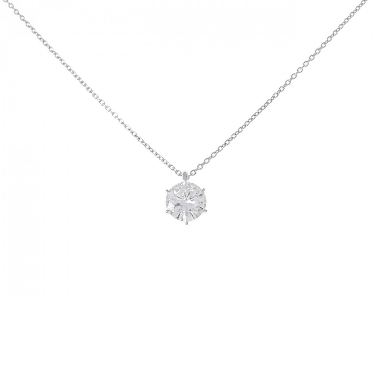 リメイク PT 900 850 ソリティア ダイヤモンド ネックレス 1 041 CT F I Good