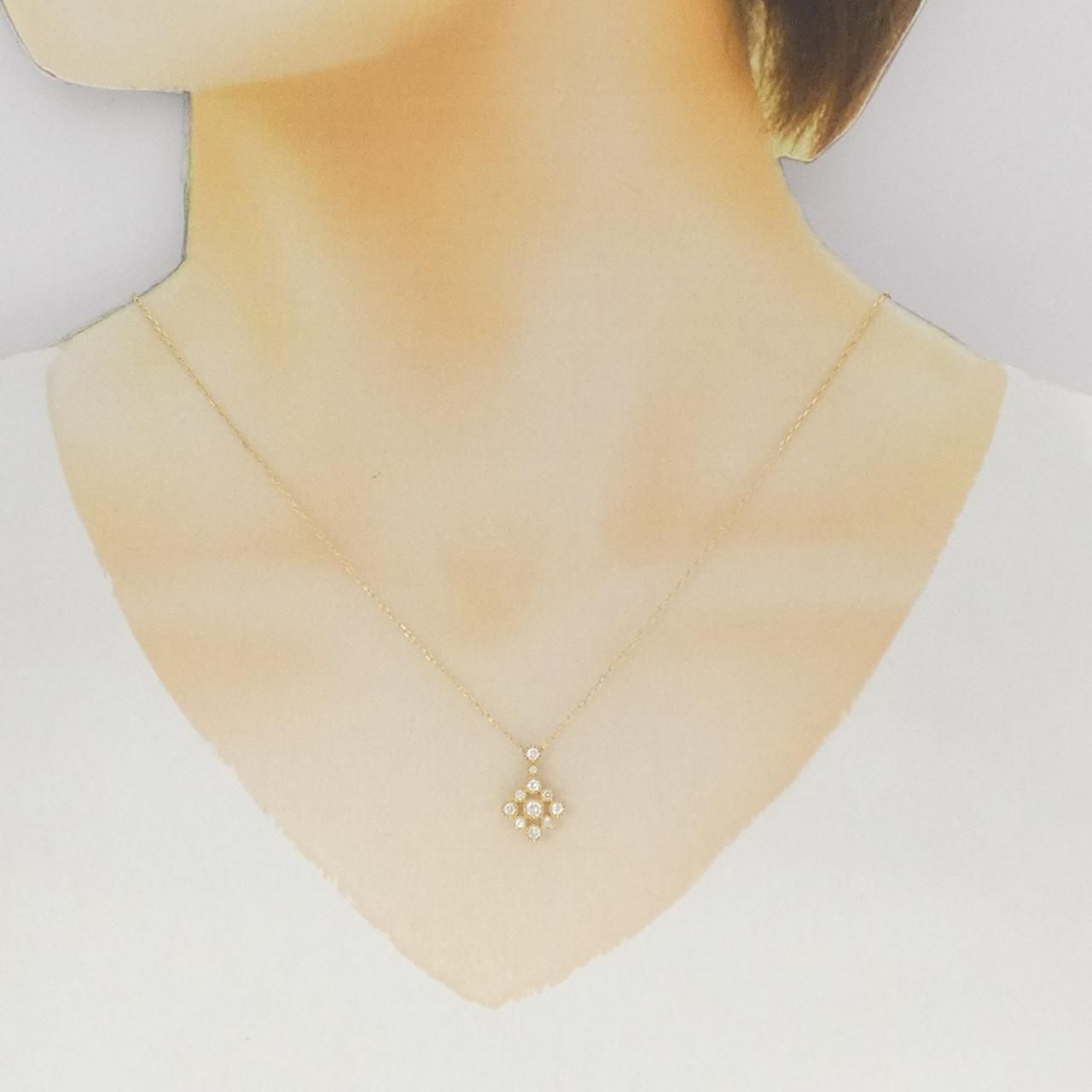 オーダー品❤k18YG ダイヤモンドネックレス❤ K18YG ダイヤモンド ネックレス 0.30CT - メルカリ