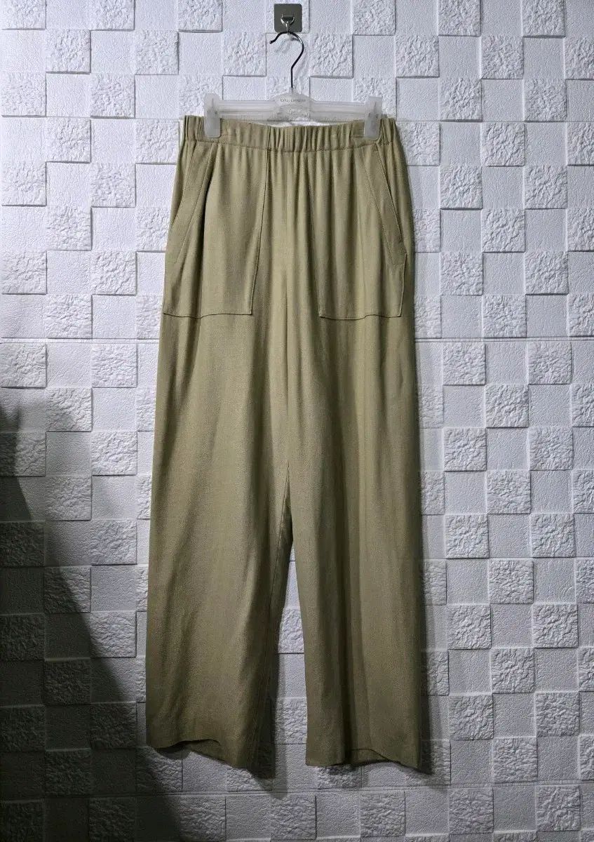 the CASHMERE ワイド パンツ ウエストゴム ズボン