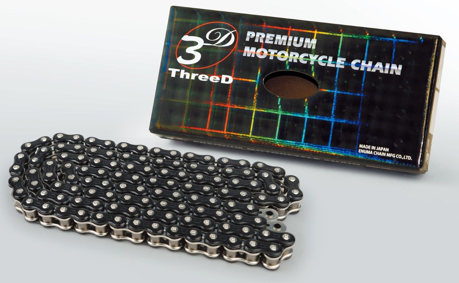 スリード ThreeD バイク用チェーン 520 Z ブラック シルバー 110 L MLJ カシメジョイント QX 2リングシール 排気量 1 000 cc