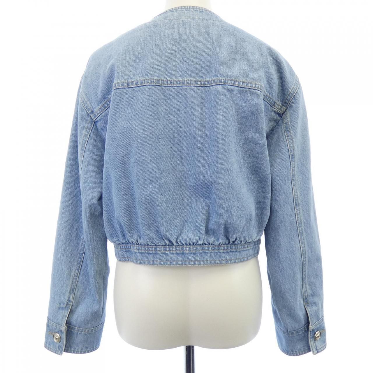 CHANELデニムジャケット 楽天市場】シャネル CHANEL デニムジャケット デニム ネイビー WS6289