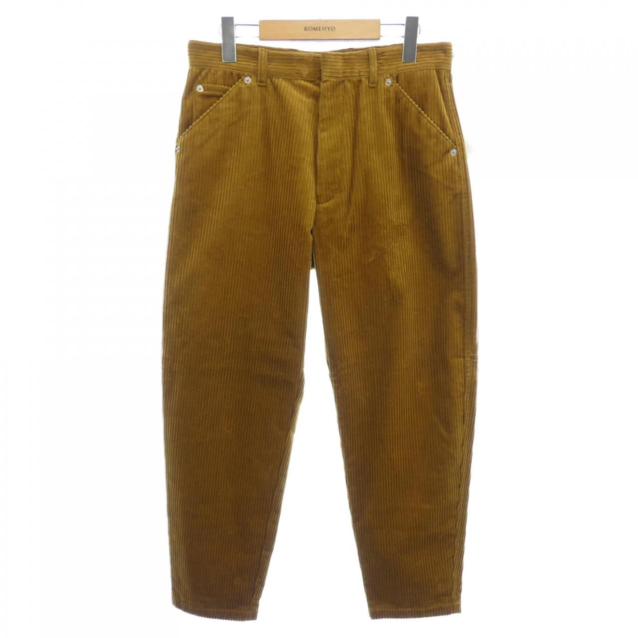 プラダ PRADA ピンウェールコーデュロイパンツ トライアングルロゴ