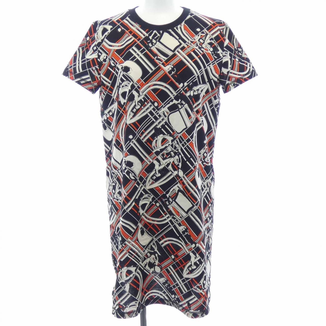 エルメス HERMES TARTAN ET CHAINES MILANO カットワンピース