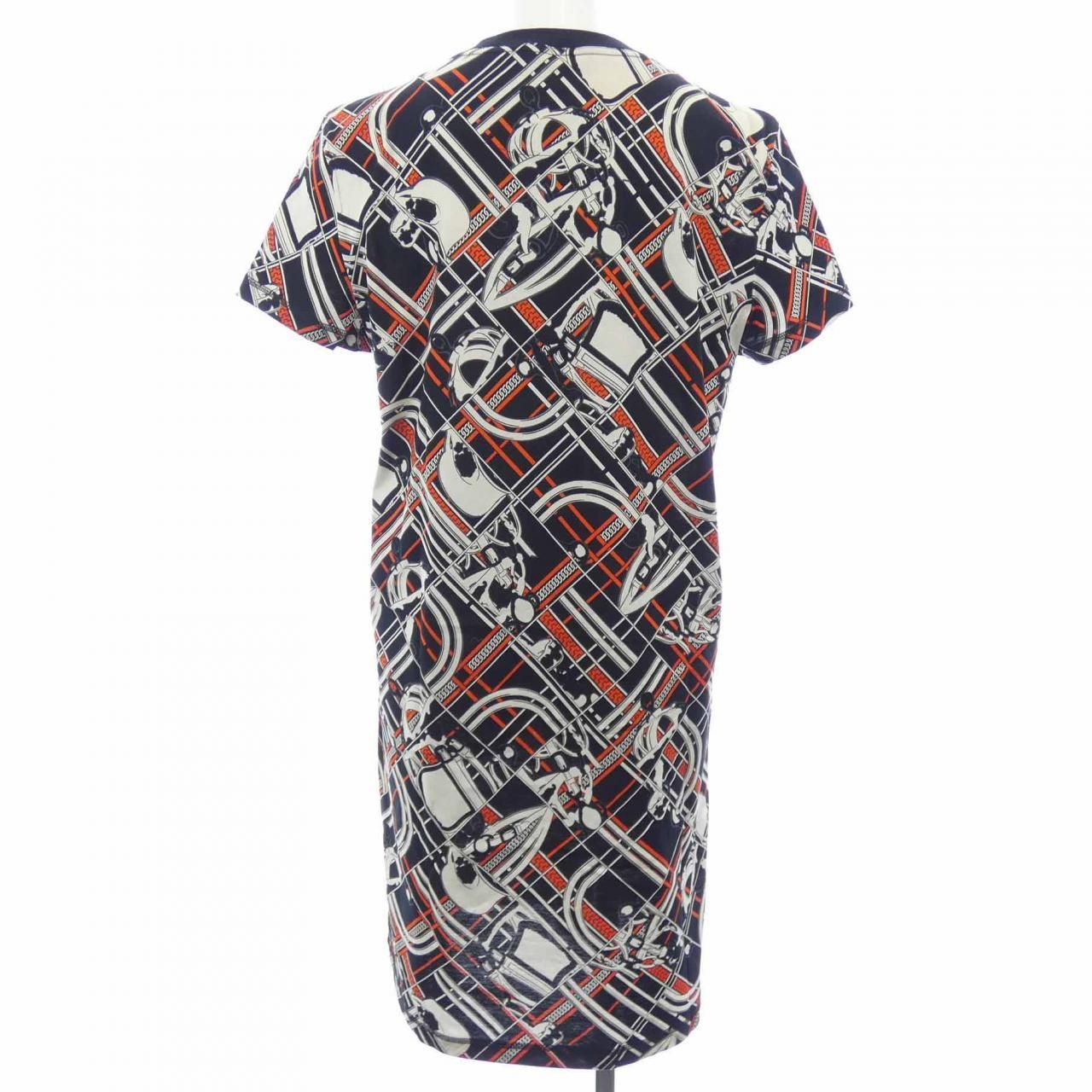 エルメス HERMES TARTAN ET CHAINES MILANO カットワンピース