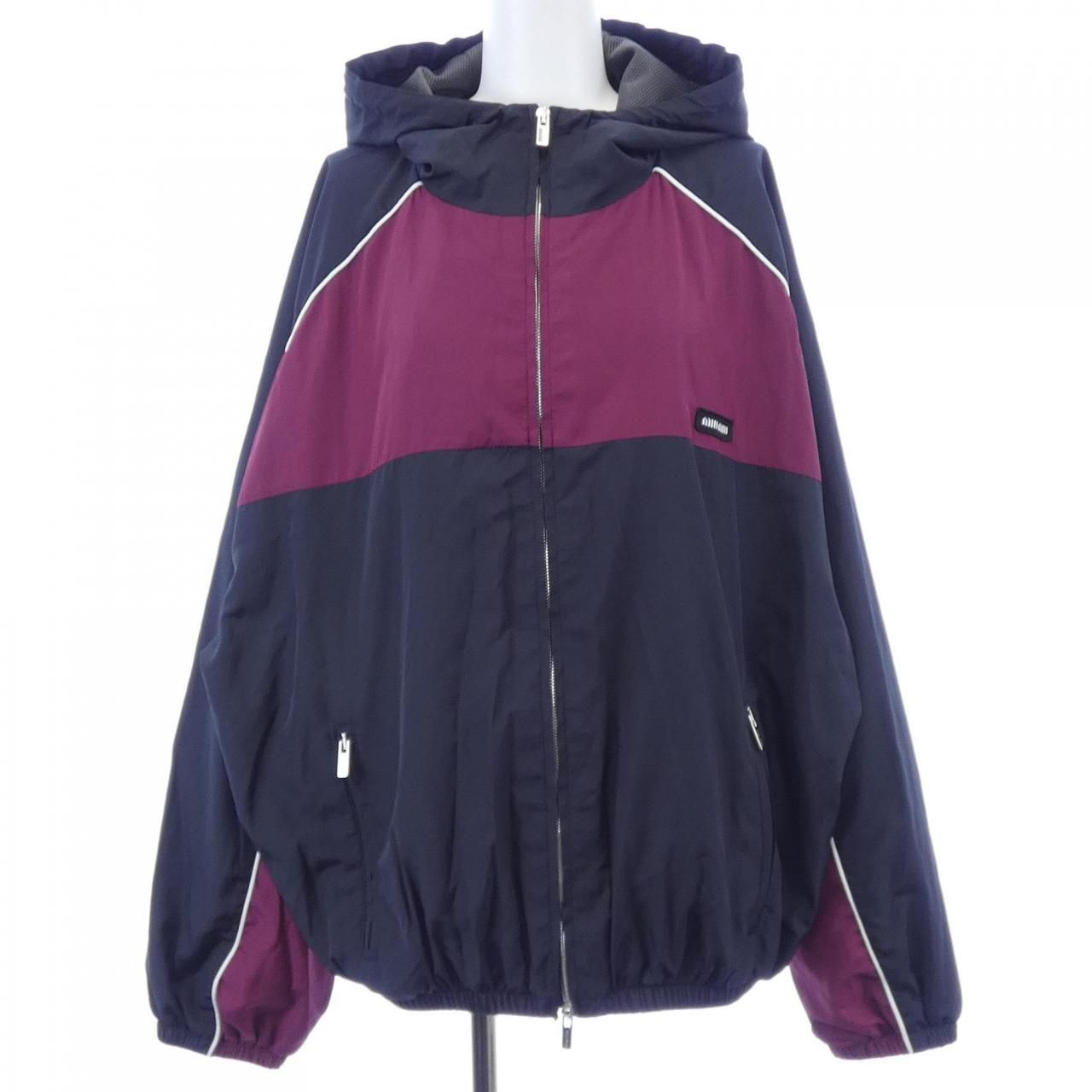 ミュウミュウ MIU MIU テクニカルシルクジップブルゾンジャケット